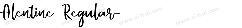Alentine Regular字体转换